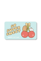 Gift card with cartoon cherries and 'So Super Sweet' text on a light blue background